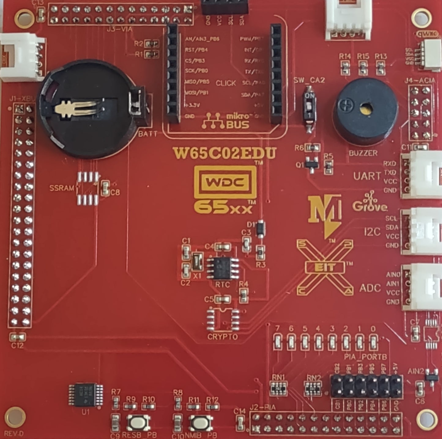 W65C02EDU - W65C02SXB Add on Board