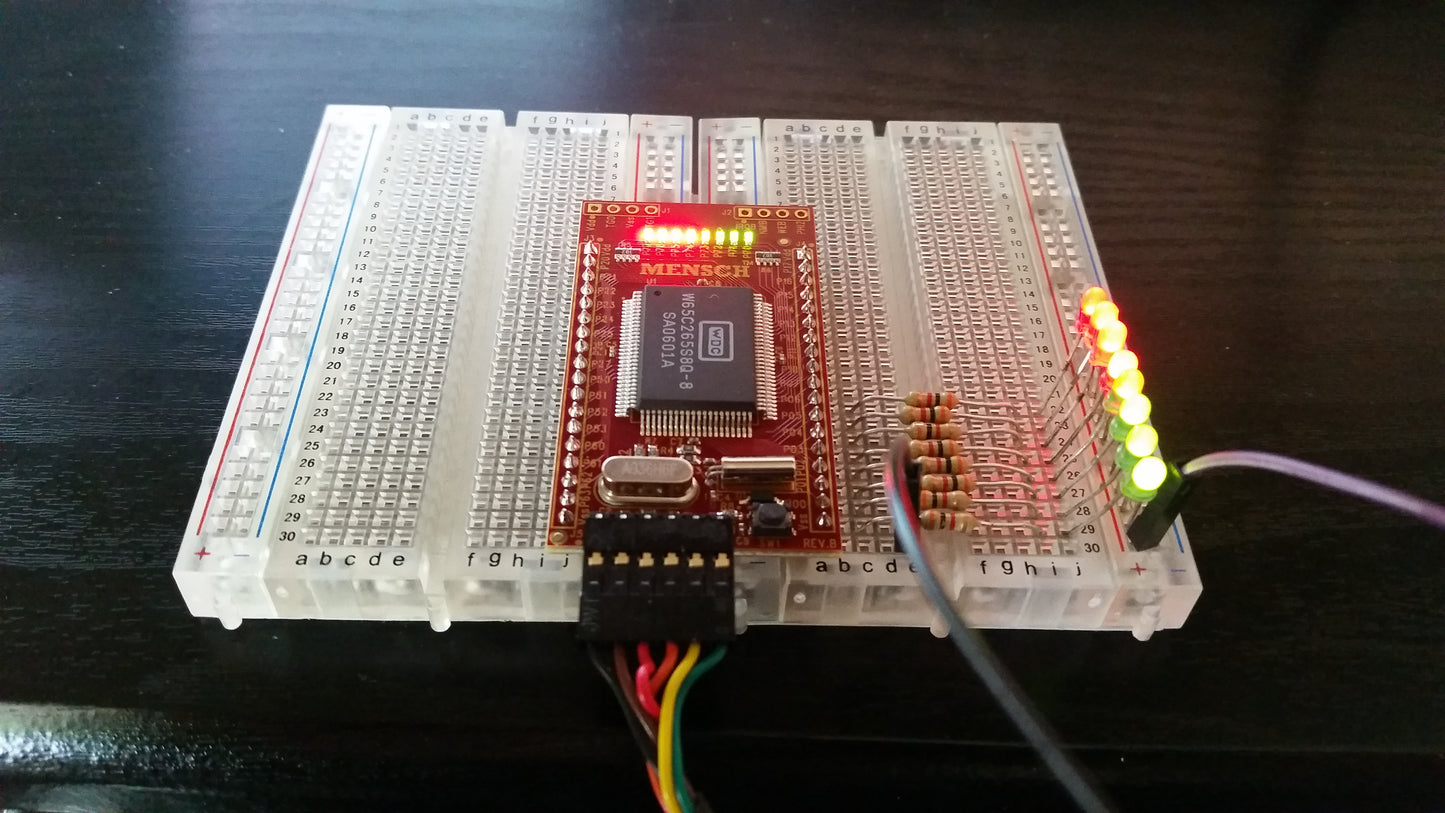 MENSCH Microcomputer - W65C265S Based Microcomputer board