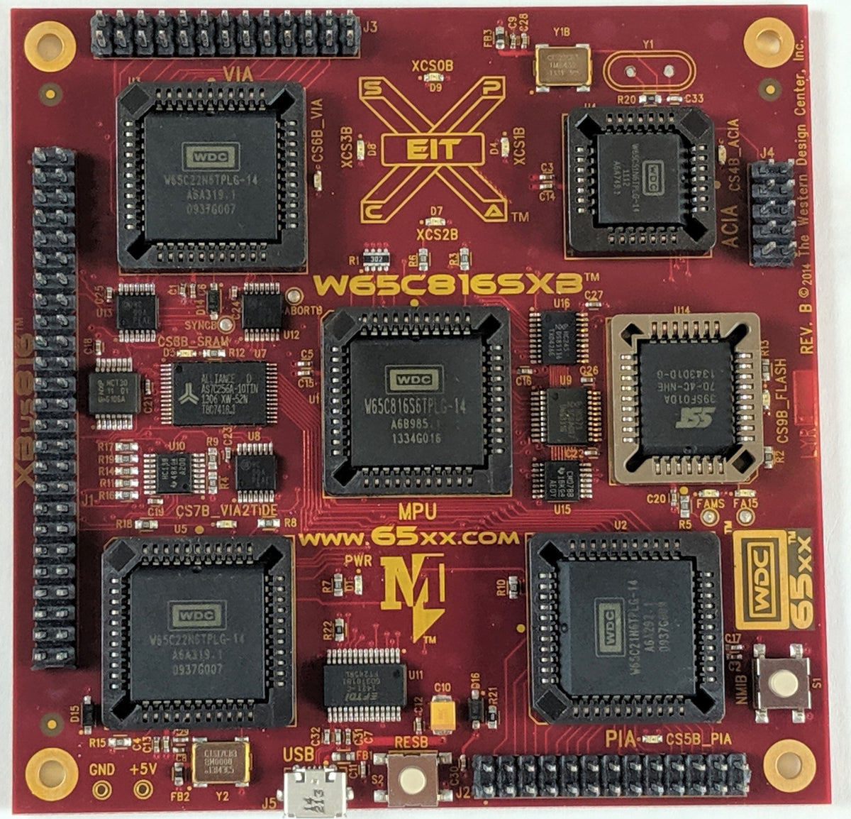 Cpu 65816 W65C816SXB - 65816 Based Educational and Development Board – WDC6502